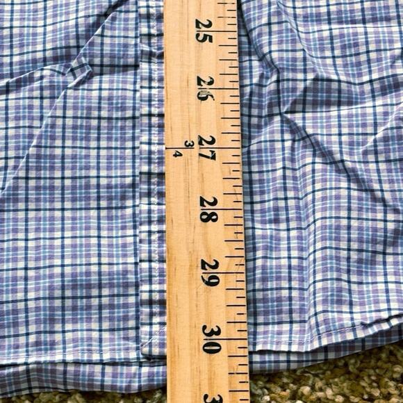 Polo Ralph Lauren Purple & Green Checked Spread Collar Button Down Men’s Large - Picture 6 of 7